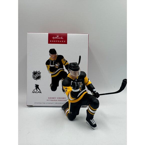 HALLMARK KEEPSAKE ORNAMENT 2024 SIDNEY CROSBY NHL PITTSBURGH PENGUINS Hockey - Picture 1 of 5